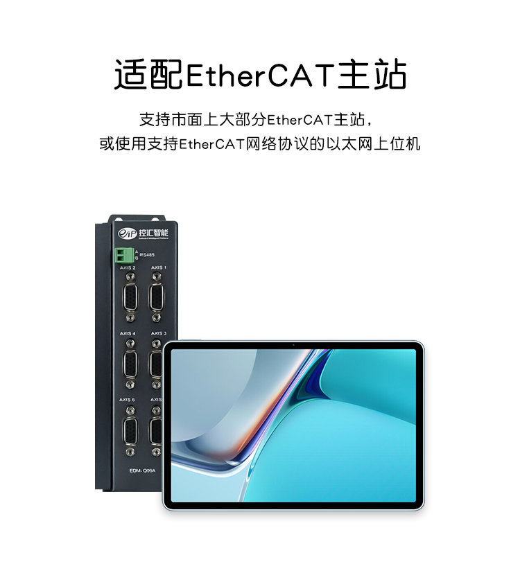 EDM-Q06A工業以太網EtherCAT總線運動控制(zhì)卡（6軸）