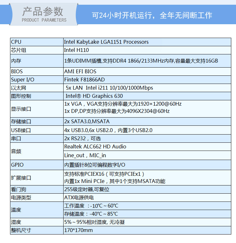 EITX-7580 視(shì)覺控制(zhì)專用主闆